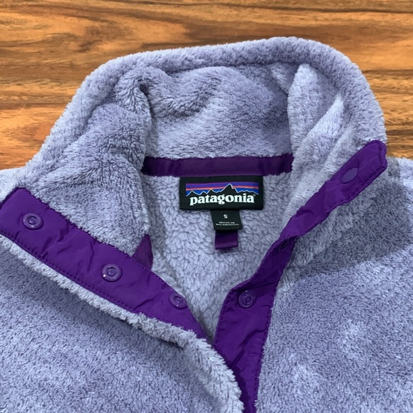 Patagonia Womens Purple Re-Tool Snap-T Pullover Sweater - WOMENS SIZE SMALL - Picture 3 of 14